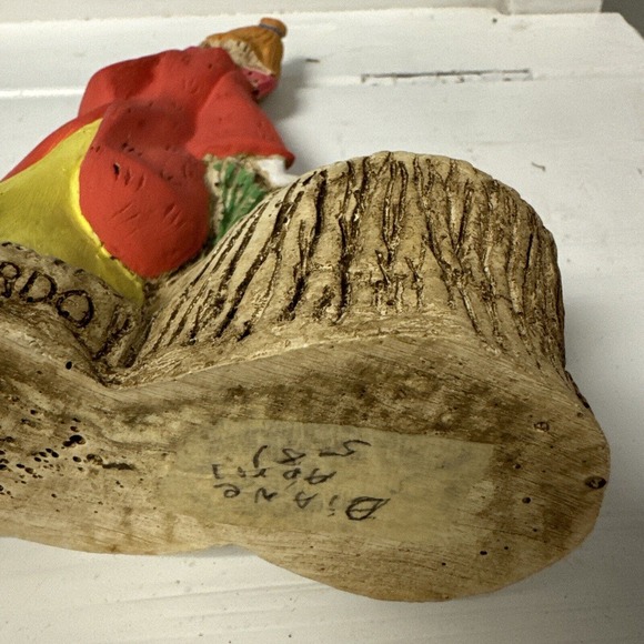 Vintage Set Of 4‎ Ricardo Clowns Driftwood Statue Quirky Folk Art HandPainted - Picture 10 of 10